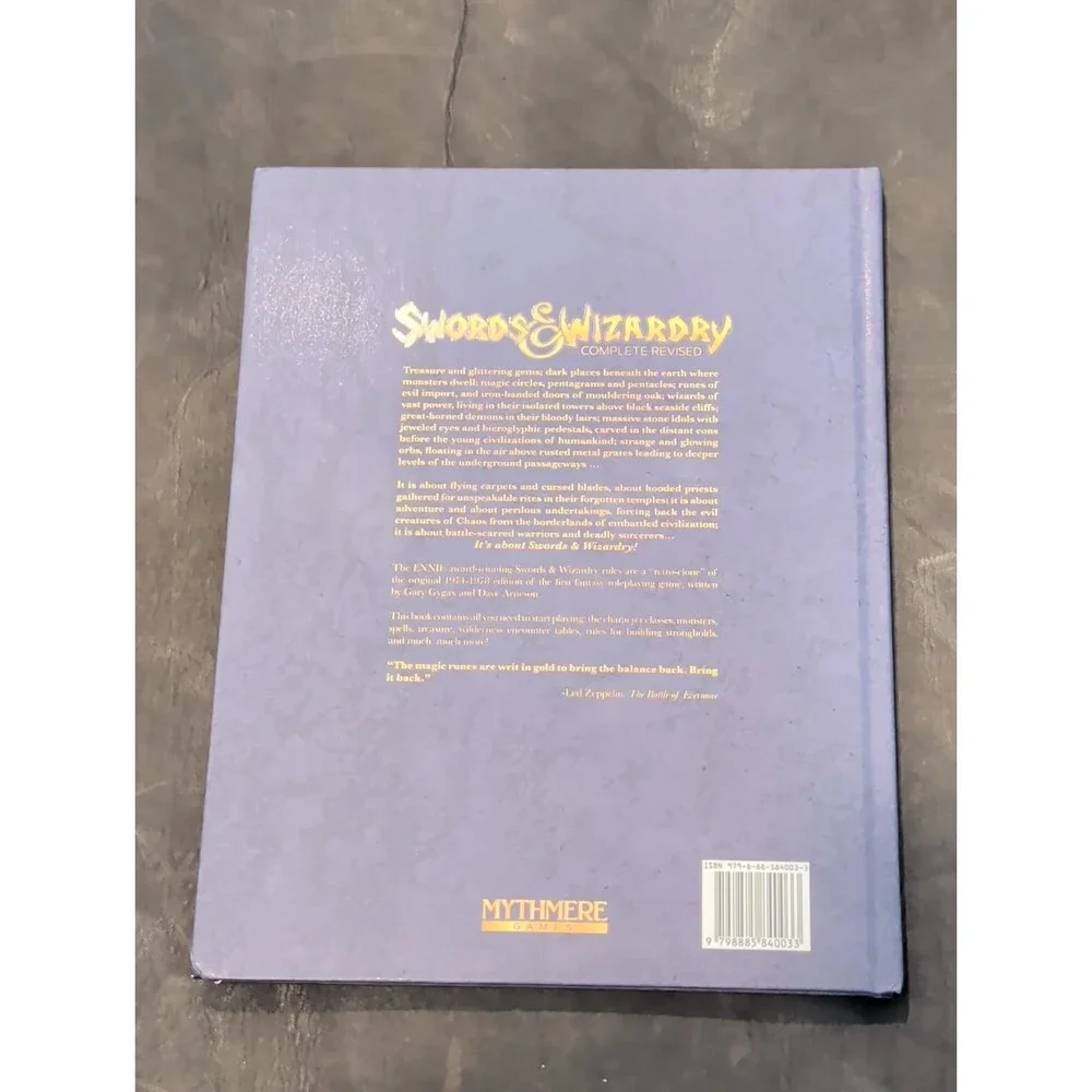 Swords & Wizardry Complete Revised (Blue Cover Edition) - Kickstarter - Mythmere